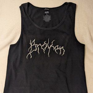 Broken Promises Mens Graphic Tank size L